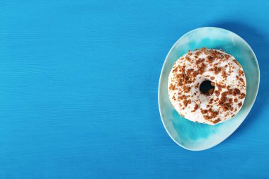 Çörek. Amerikan tatlı. lokanta. Üstten Görünüm