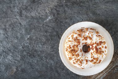 Çörek. Amerikan tatlı. lokanta. Üstten Görünüm