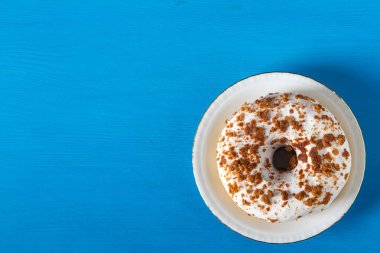 Çörek. Amerikan tatlı. lokanta. Üstten Görünüm