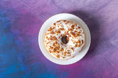 Çörek. Amerikan tatlı. lokanta. Üstten Görünüm