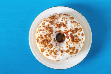 Çörek. Amerikan tatlı. lokanta. Üstten Görünüm