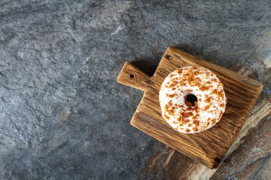 Çörek. Amerikan tatlı. lokanta. Üstten Görünüm