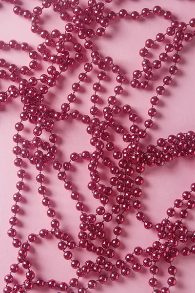 Perles de fond du Nouvel An. Décoration de Noël . — Photo