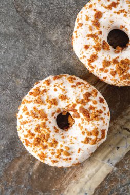 Çörek. Amerikan tatlı. lokanta. Üstten Görünüm