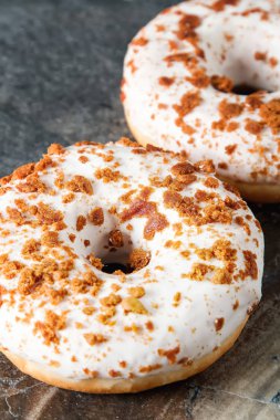 Çörek. Amerikan tatlı. lokanta. Üstten Görünüm