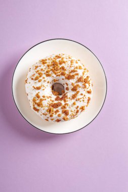 Çörek. Amerikan tatlı. lokanta. Üstten Görünüm