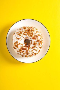 Çörek. Amerikan tatlı. lokanta. Üstten Görünüm