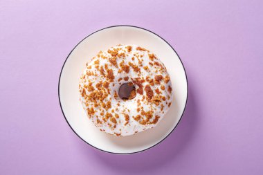 Çörek. Amerikan tatlı. lokanta. Üstten Görünüm