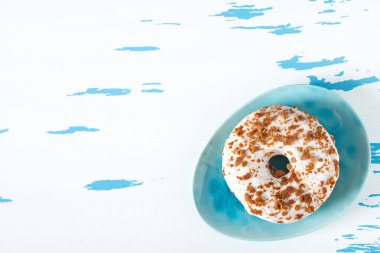 Çörek. Amerikan tatlı. lokanta. Üstten Görünüm