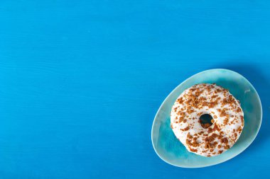 Çörek. Amerikan tatlı. lokanta. Üstten Görünüm