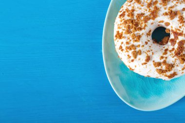 Çörek. Amerikan tatlı. lokanta. Üstten Görünüm