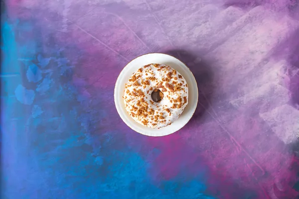 Çörek. Amerikan tatlı. lokanta. Üstten Görünüm