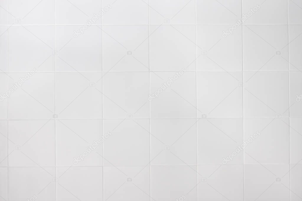 White Tiles wall background