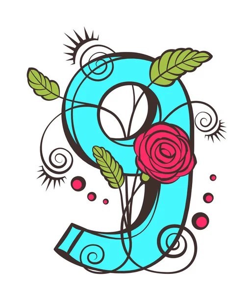 Tasarım için renk çiçek numarası