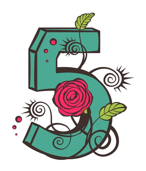 Tasarım için renk çiçek numarası