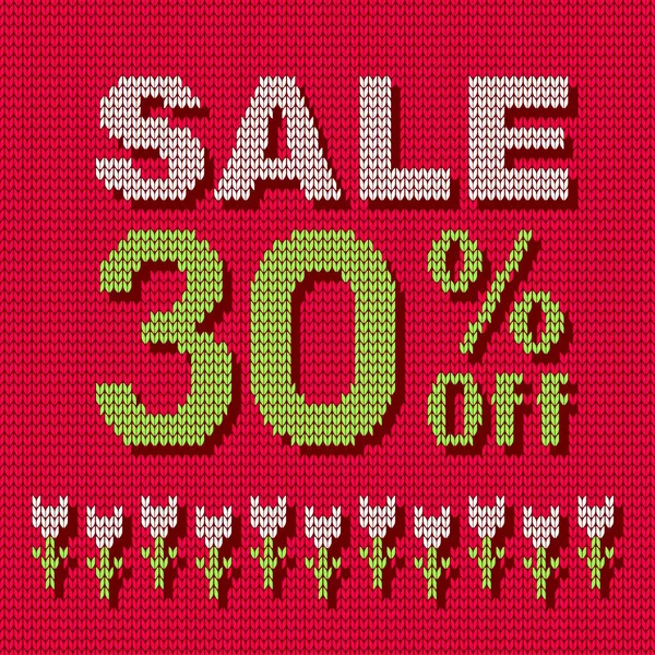 Vector banner with fabric texture for sale 30%