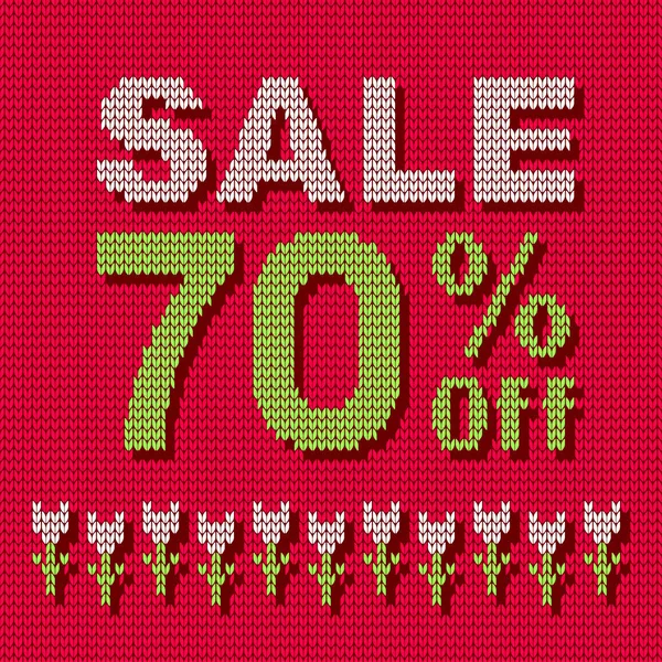 Vector banner with fabric texture for sale 70%