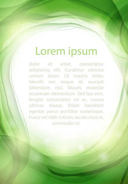 Metin için yer ile beyaz ve yeşil renklerde arka plan. Bir lig