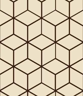 Seamless pattern made from hexagons