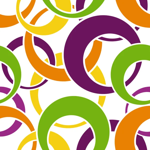 Patrón hecho de círculos coloridos — Vector de stock