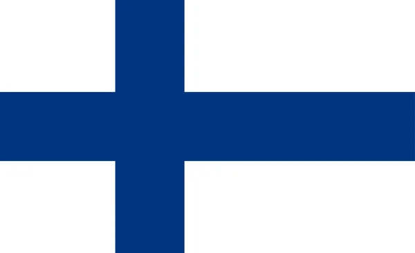 Square Finland flag — Stock Vector