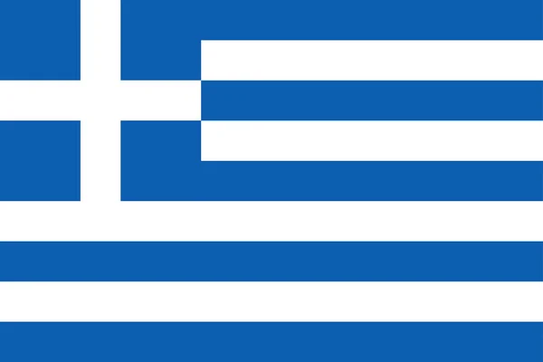 Reflection flag greece — Stock Vector