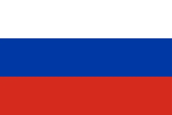 Oryginalny i prosty Flaga Rosji — Wektor stockowy