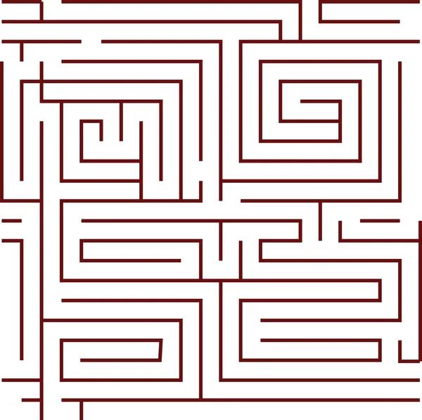 抽象的迷宫行 — 图库矢量图片