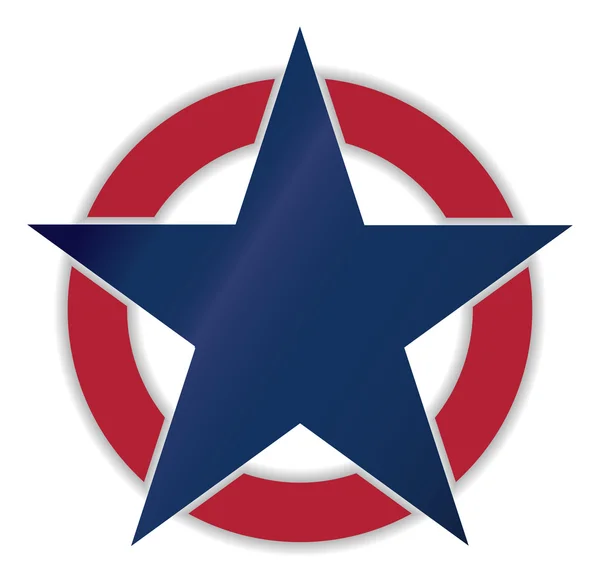 Estrella azul americana — Vector de stock