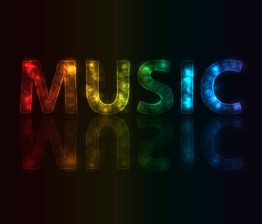 Renkli Daireler yapılan metin müzik