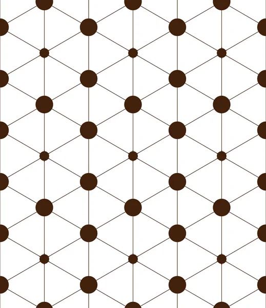 Nahtloses Muster mit Dreiecken und Kreisen — Stockvektor