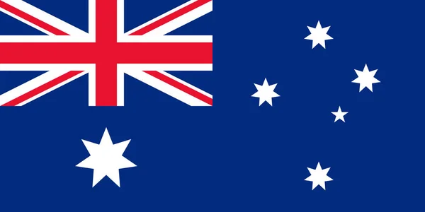Officiella flagga Australien — Stock vektor