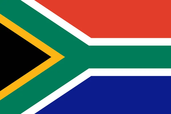 Drapeau de la République d'Afrique du Sud — Image vectorielle