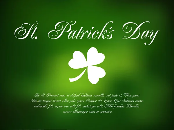 Inschrift zum Patrick 's Day — Stockvektor