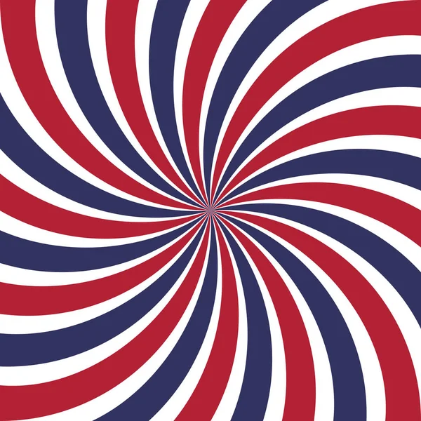 Lignes torsadées bleues, rouges et blanches — Image vectorielle