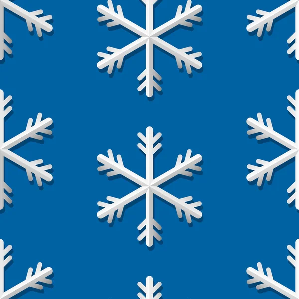 Seamless pattern with snowflakes — Stock Vector