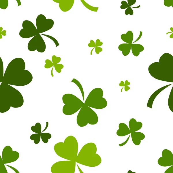 Patroon gemaakt van cloverleaves — Stockvector