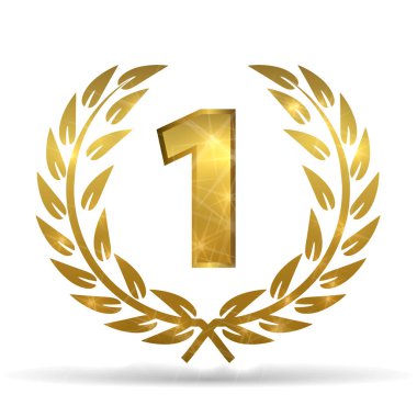 Birincilik için altın defne