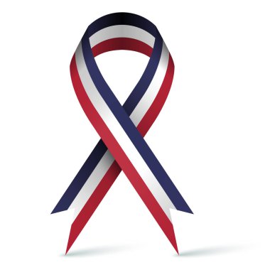 Tricolor ribbon ilustration