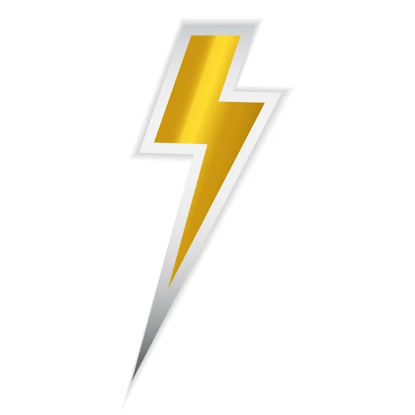 Yellow thunder illustration — Stock vektor