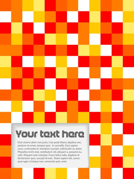 Folleto de texto abstracto — Vector de stock