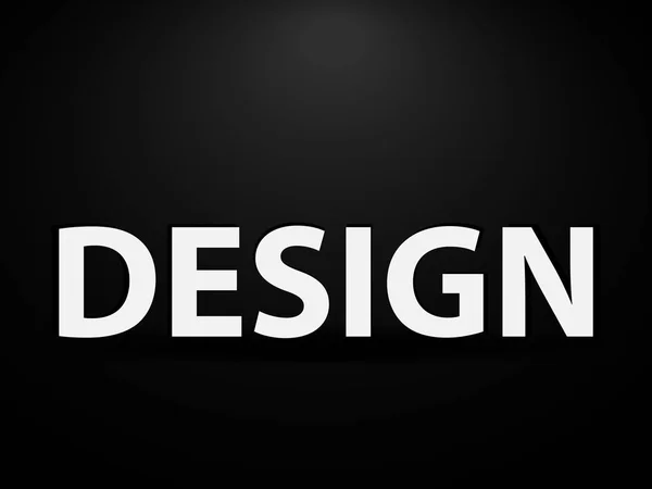 Design. Ordet illustration. — Stock vektor