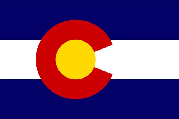 Bandera de Colorado ilustración — Vector de stock