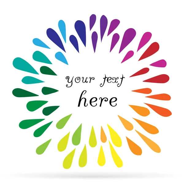 Renk tayfı daire damla