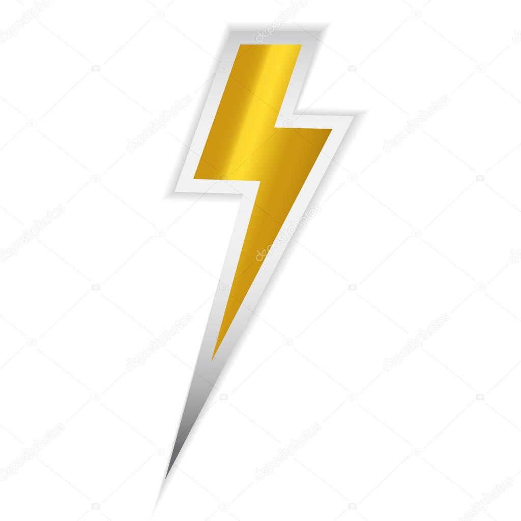 yellow thunder  illustration