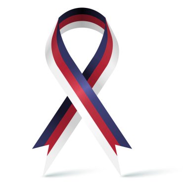 Üç renkli şerit illüstrasyon