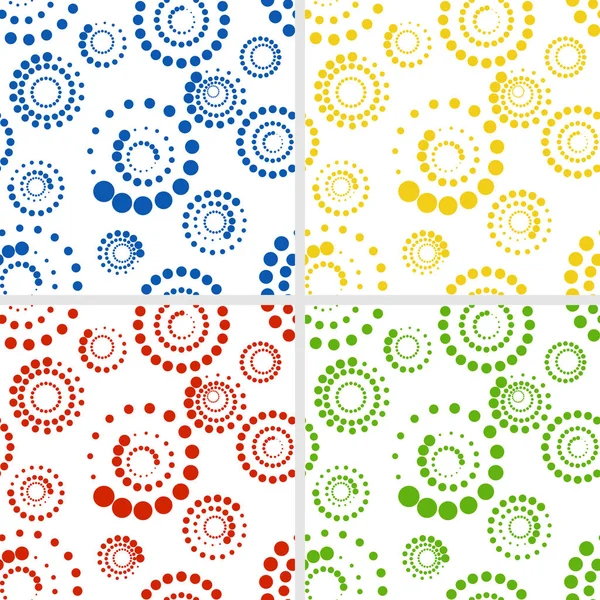 Cirklar seamless mönster — Stock vektor
