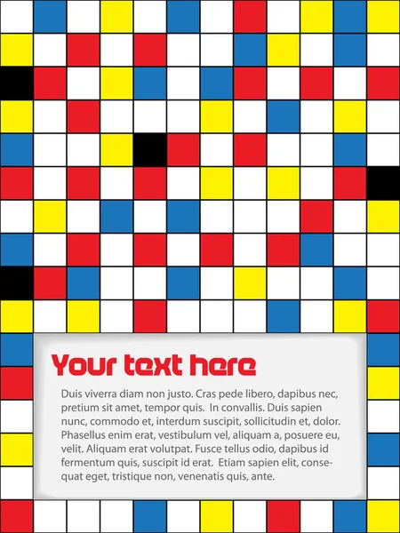 Modèle de carrés de couleur — Image vectorielle