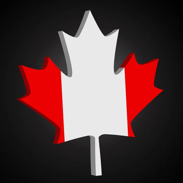 Kanada javorový list — Stockový vektor