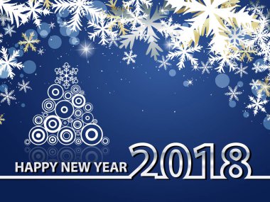 Noel ağacı ile 2018 Tema